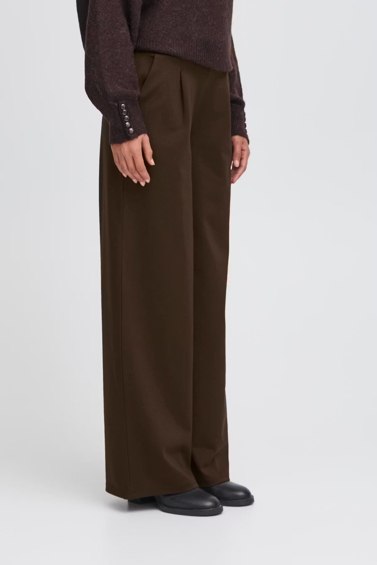 Kate Wide pants Choc Torte|Ichi