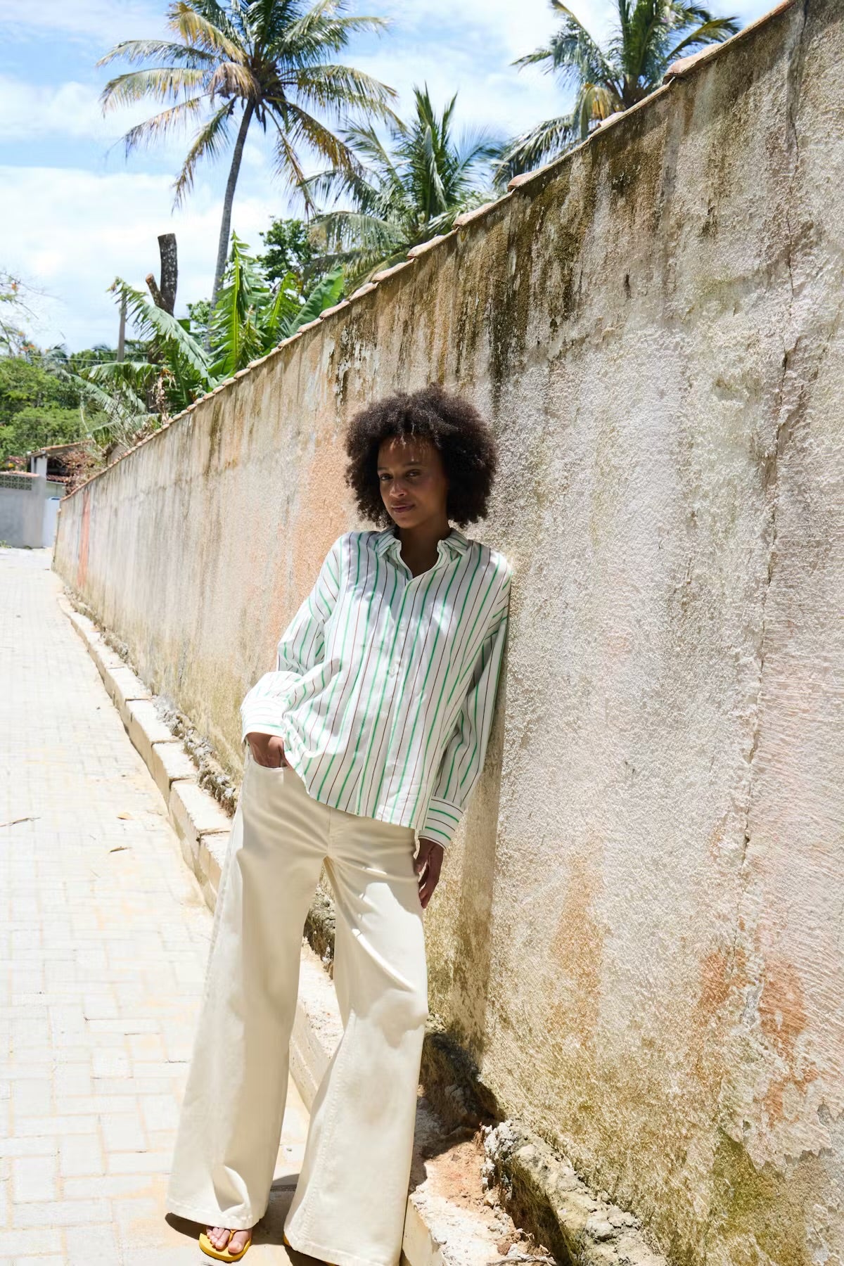 ZiggyWide pants -Birch|Ichi