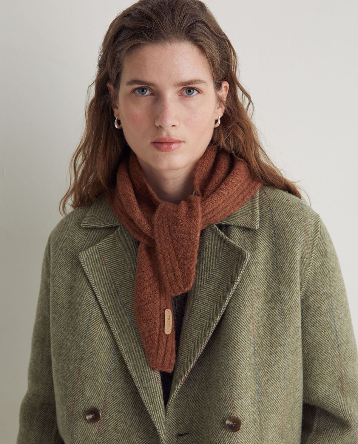 Camel Knitted scarf | YERSE
