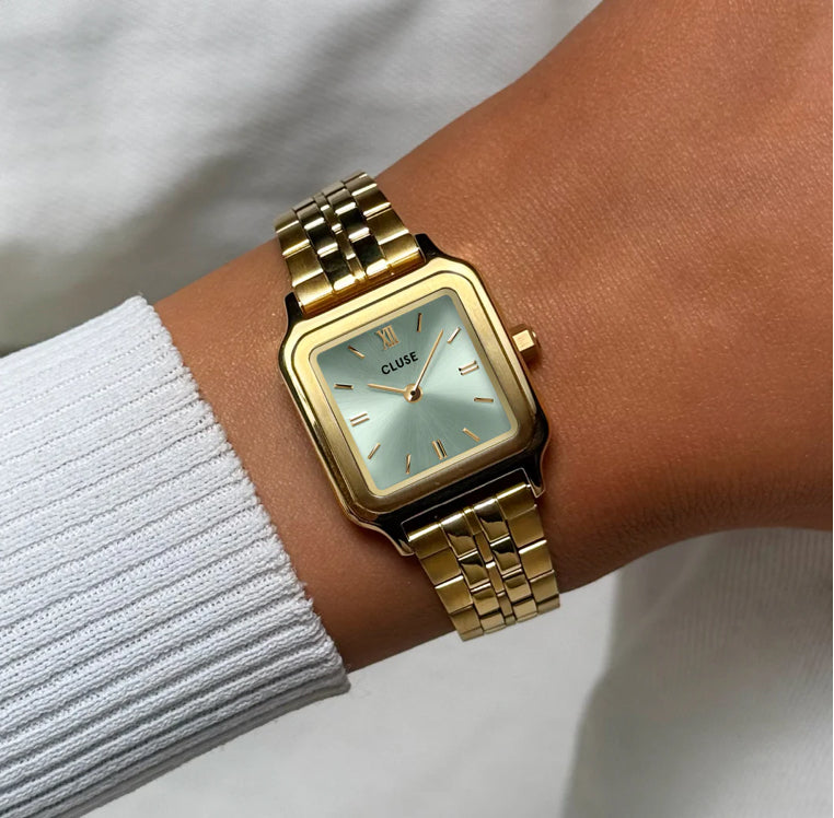 Gracieuse Petite Watch sage green & Gold | Cluse