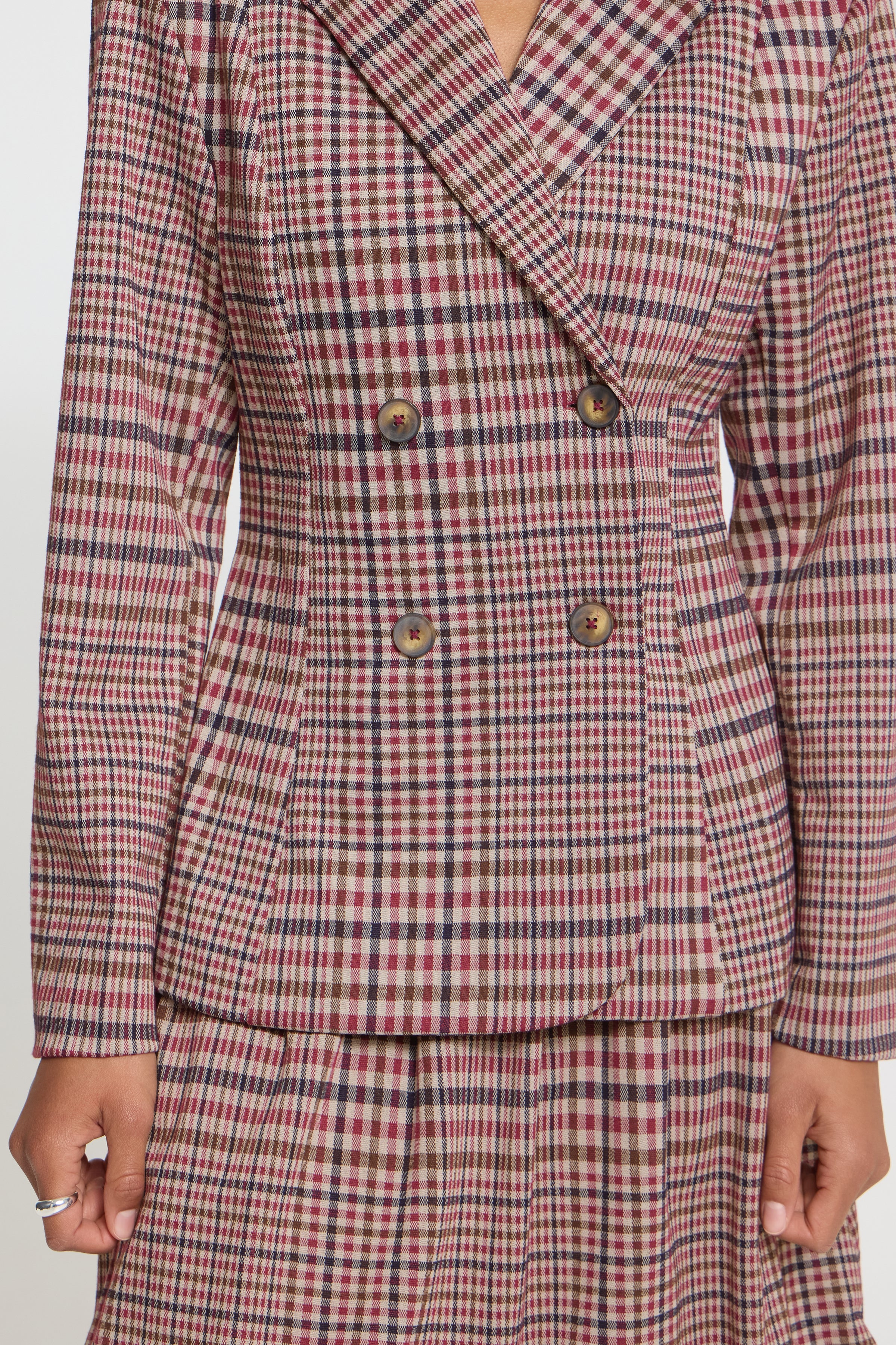 Kate Checkit Blazer|Ichi