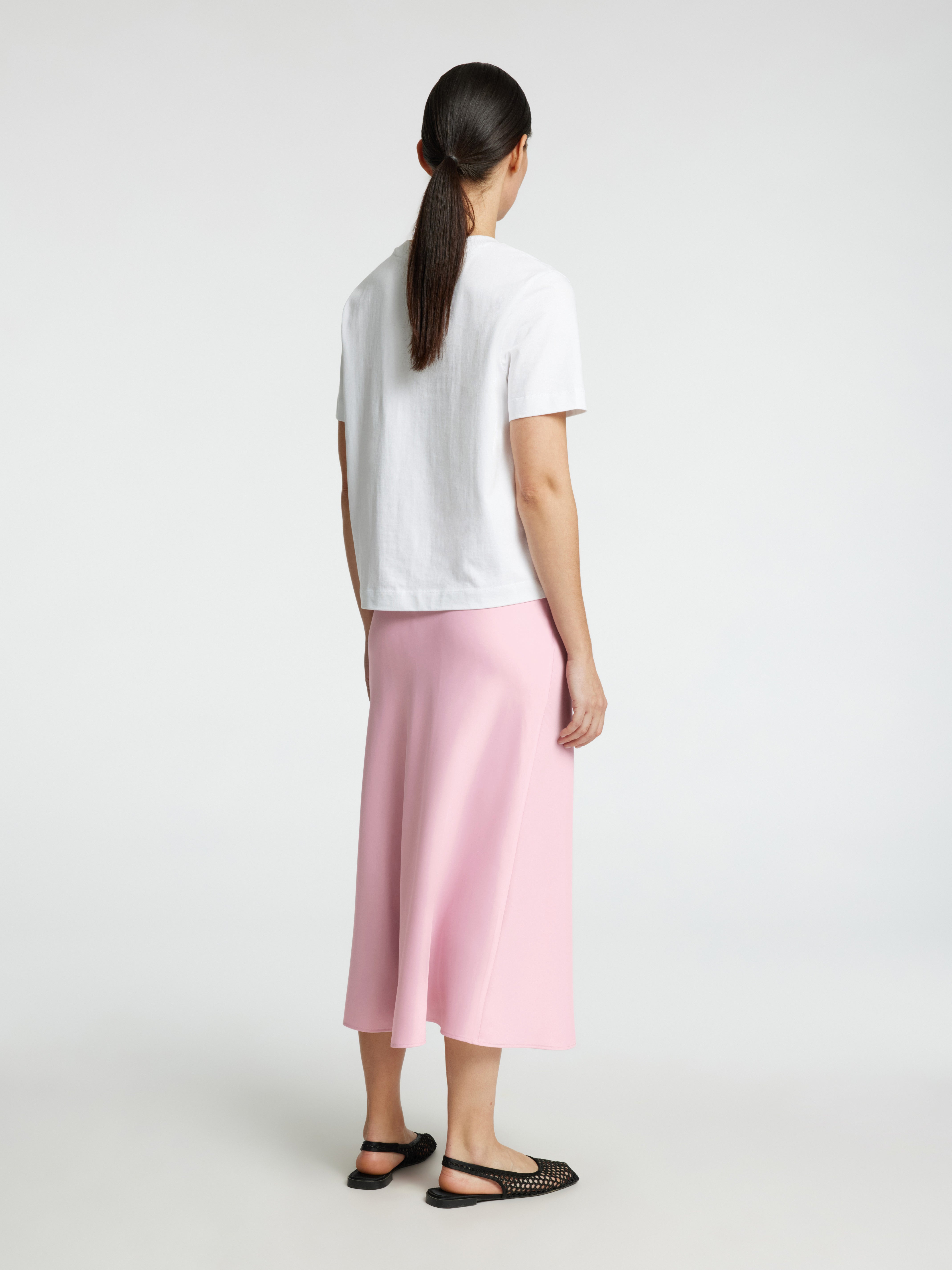 Lena High Waist Midi Skirt Pink | Selected Femme