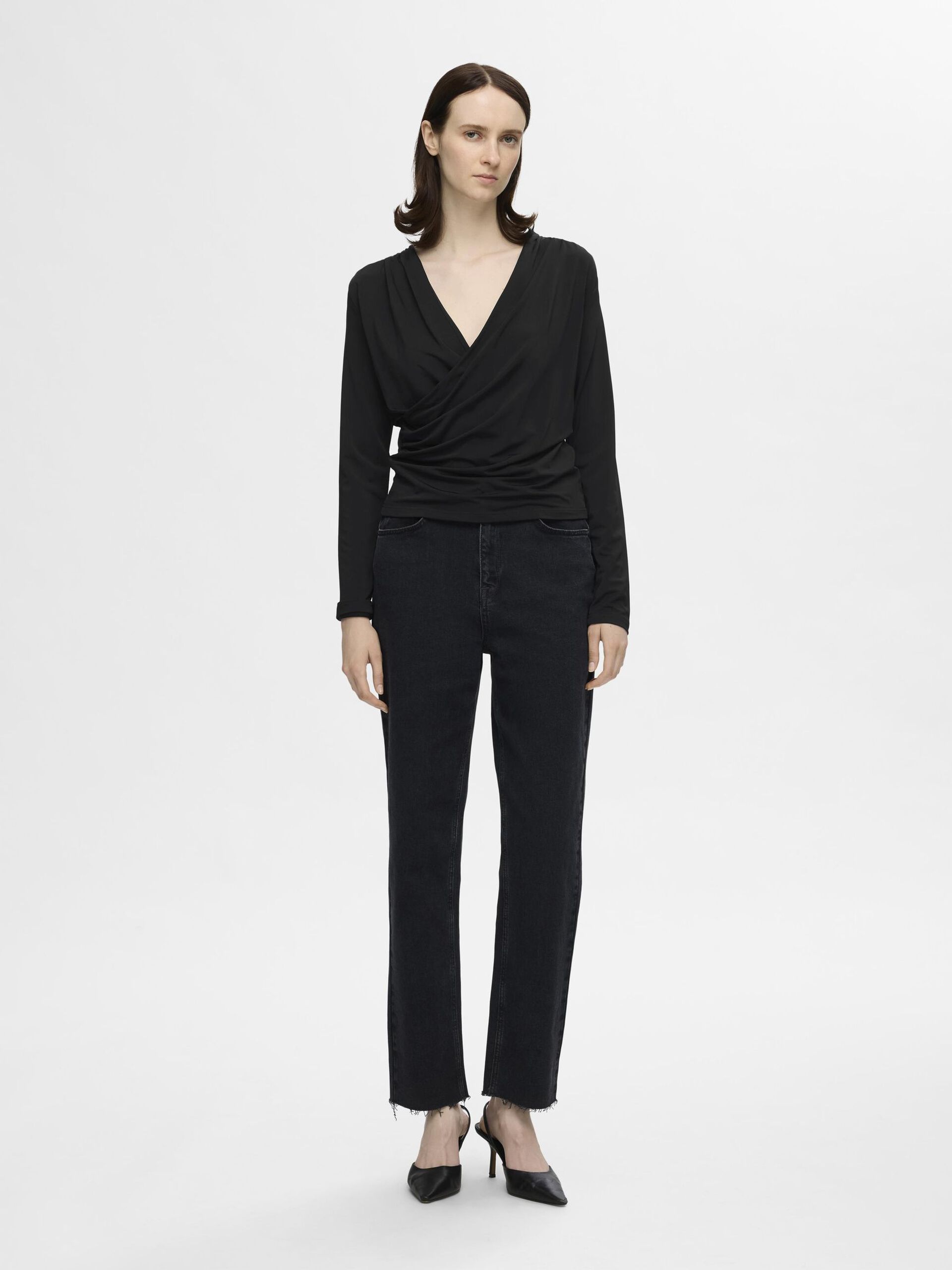 Rana Long Sleeve Reversible Top | Selected Femme