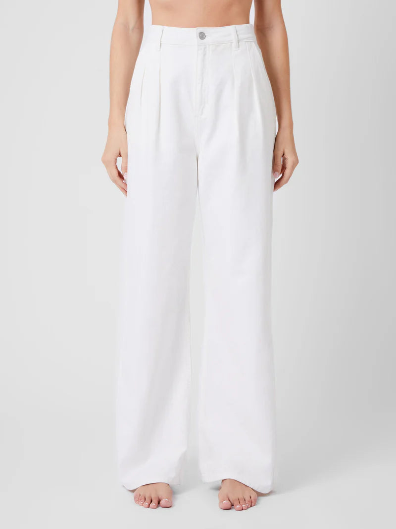 ECRU FINLEY DENIM WIDE LEG |French Connection