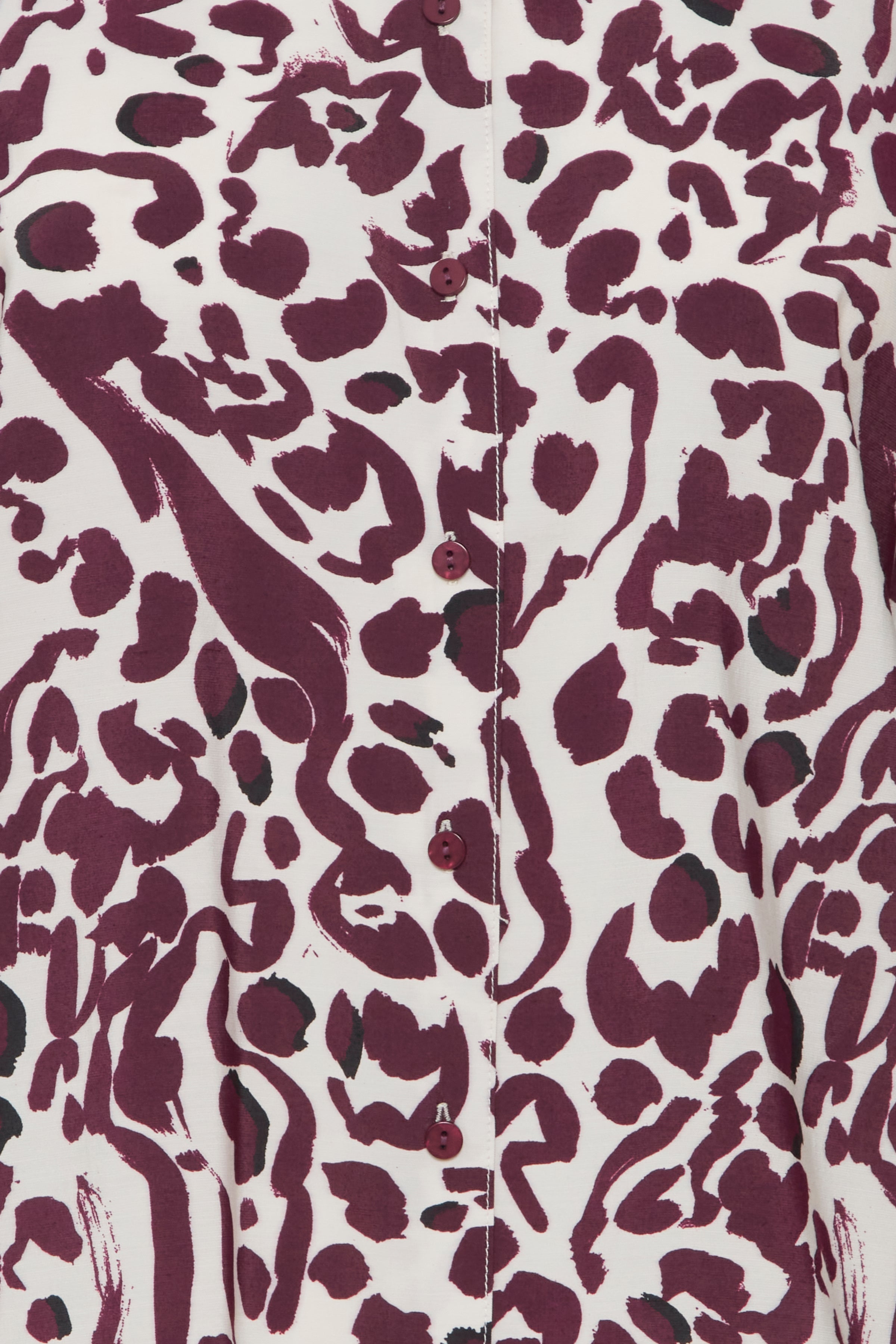 Ihtiffo burgundy and white shirt | Ichi