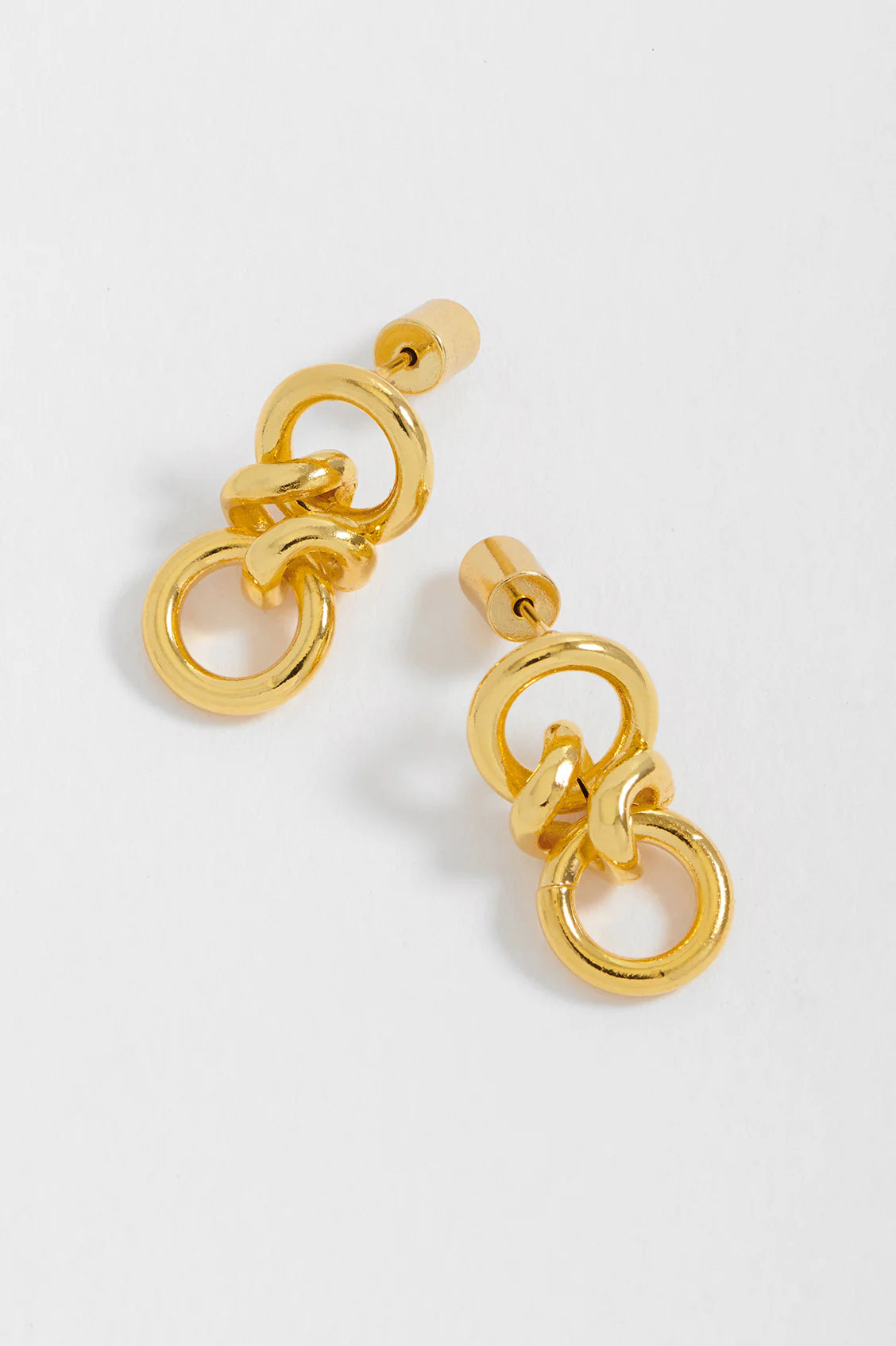 Round knotted drop hoops| Estella Bartlett