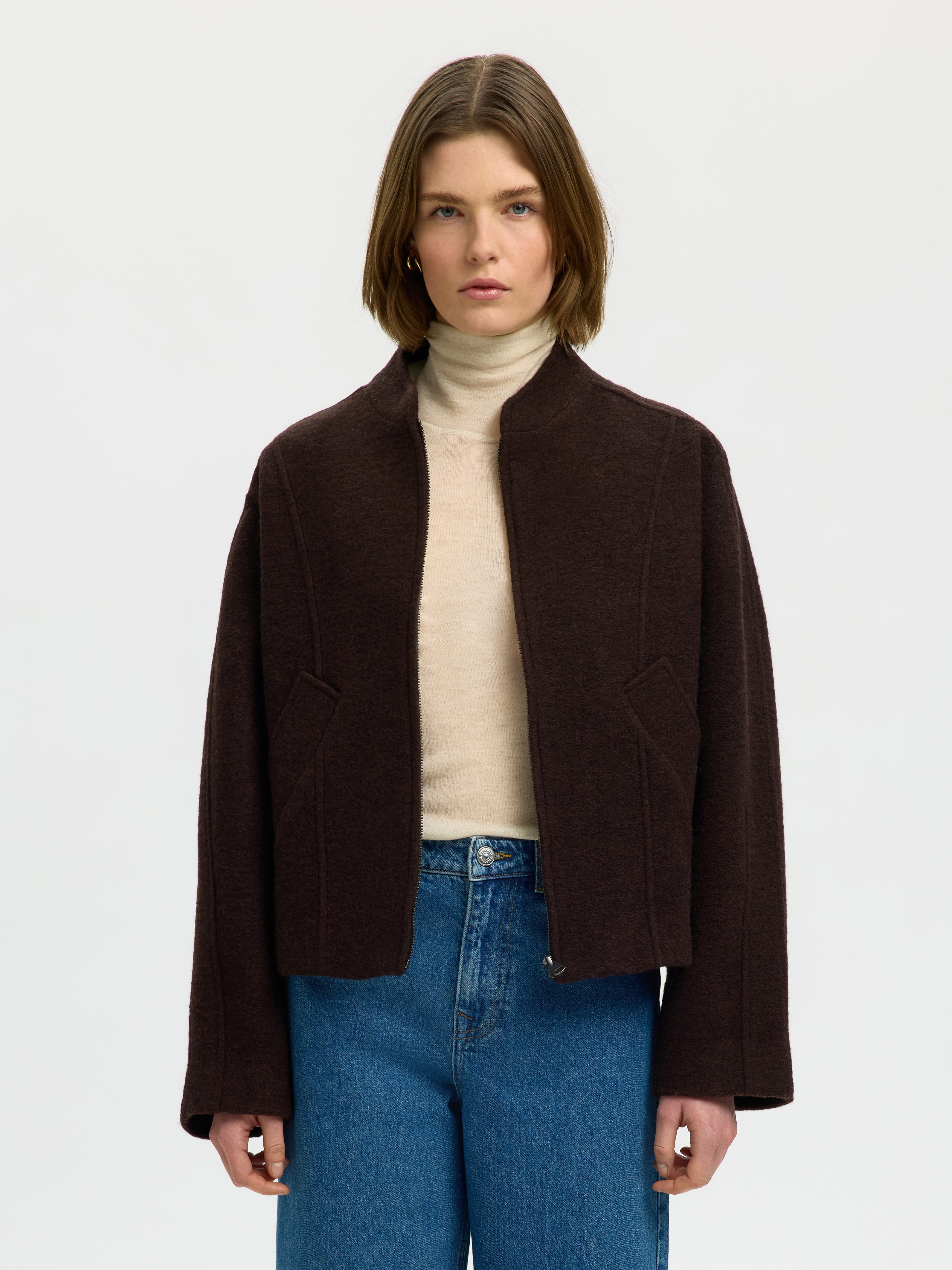 Jacqueline Wool blend Jacket |SLF