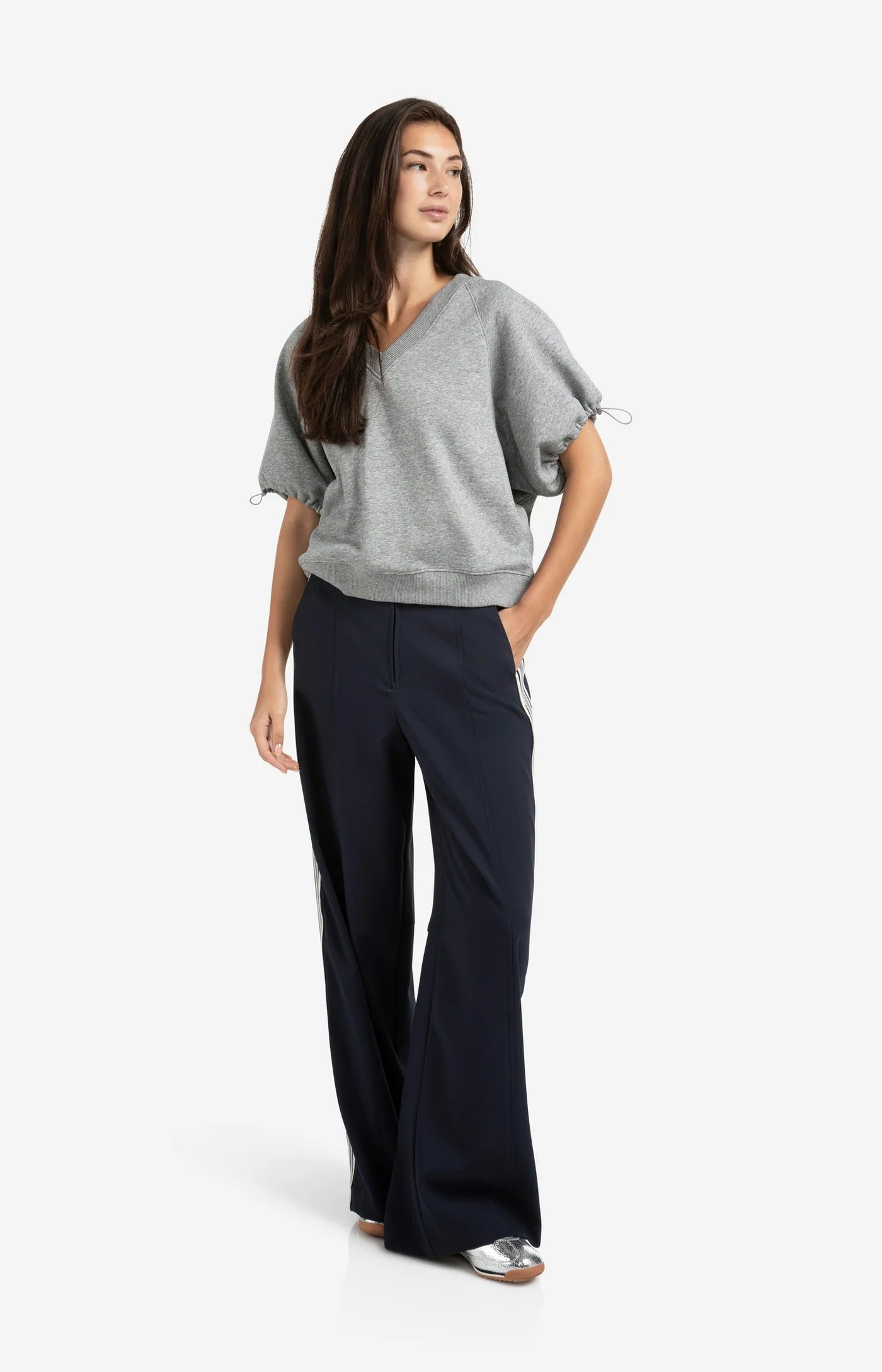 High waist wide leg trouser| YAYA