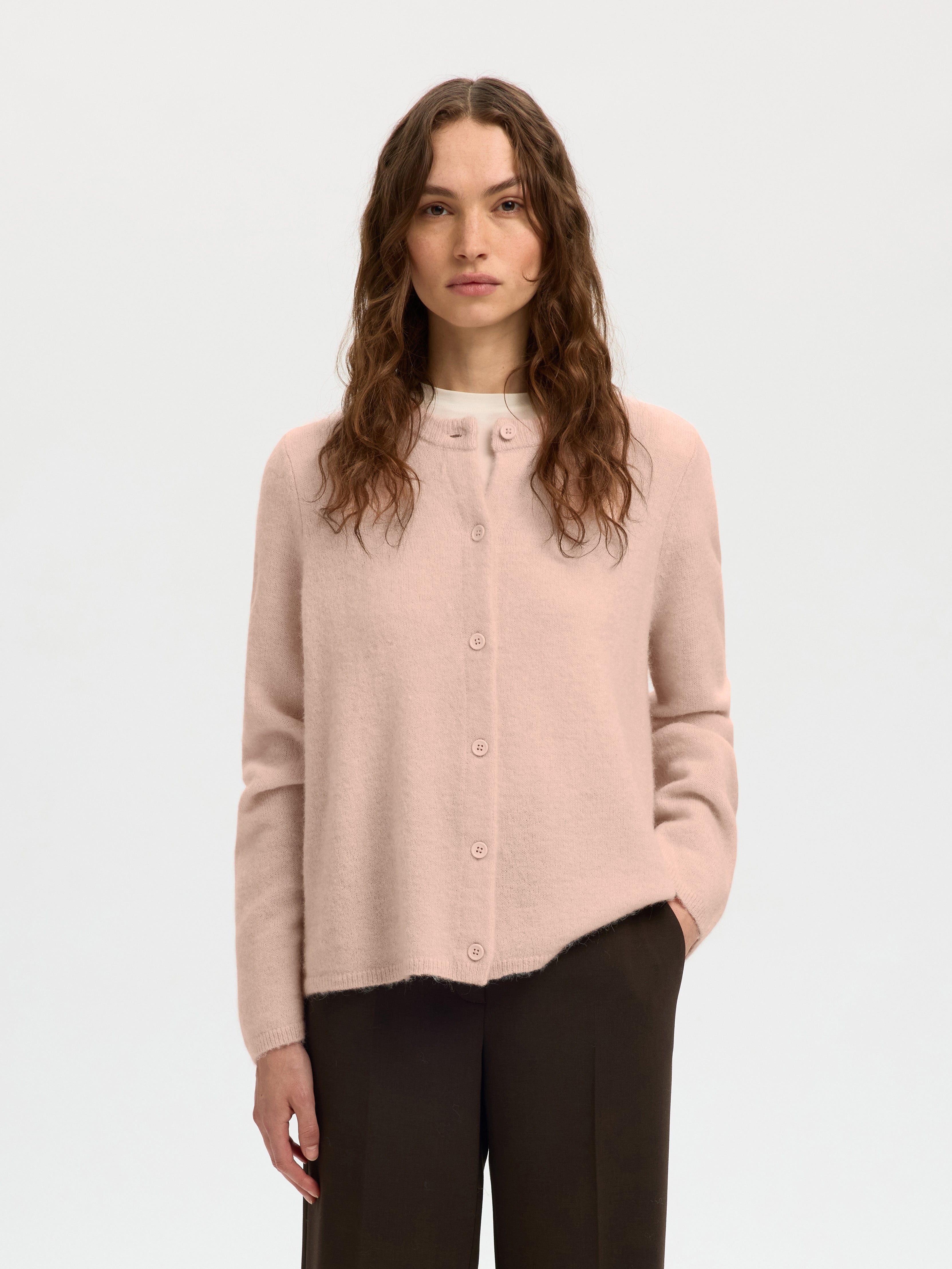 Lulu pink knit Cardigan | SLF