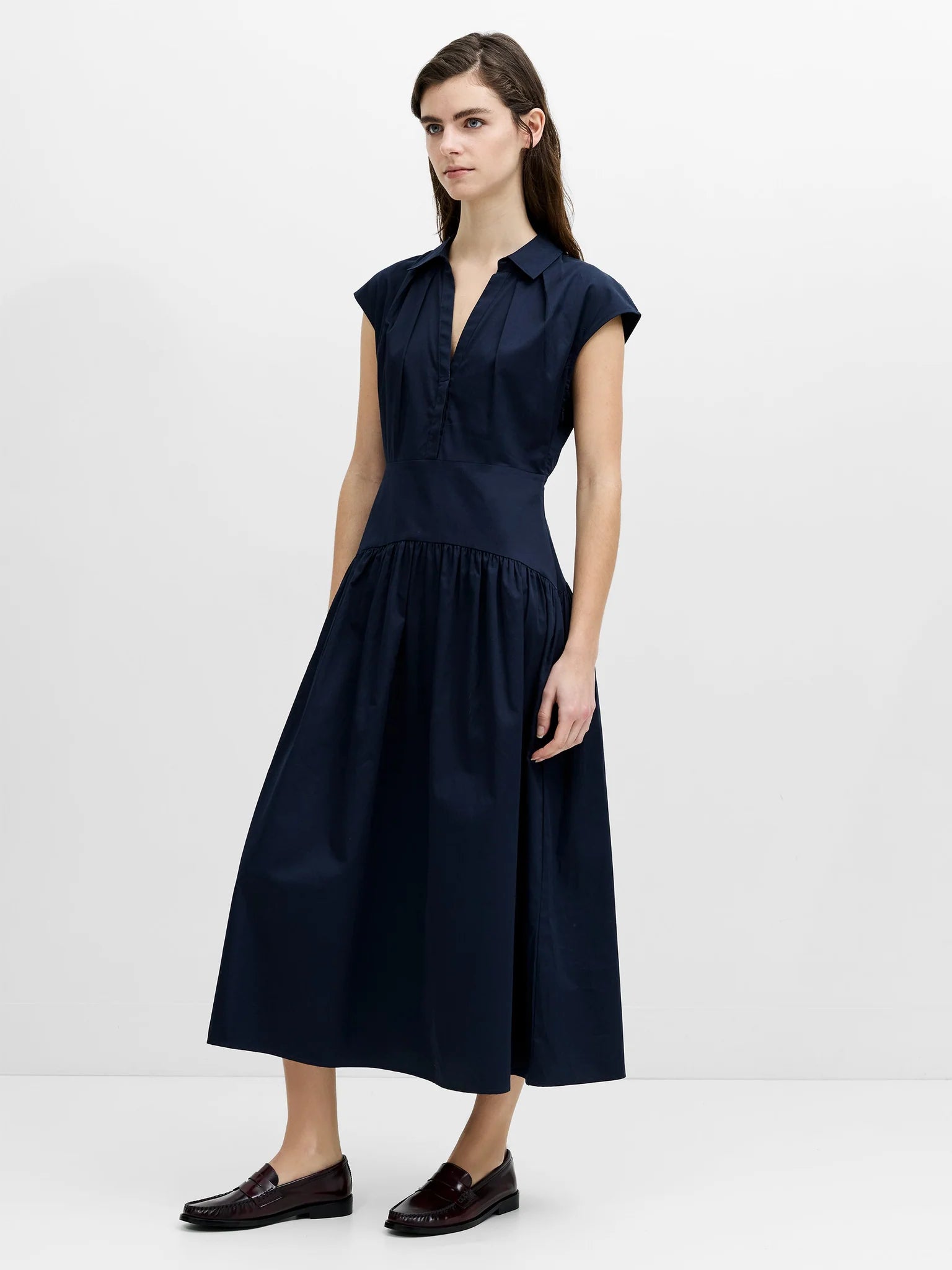Alexis Poplin Midi Dress|French Connection