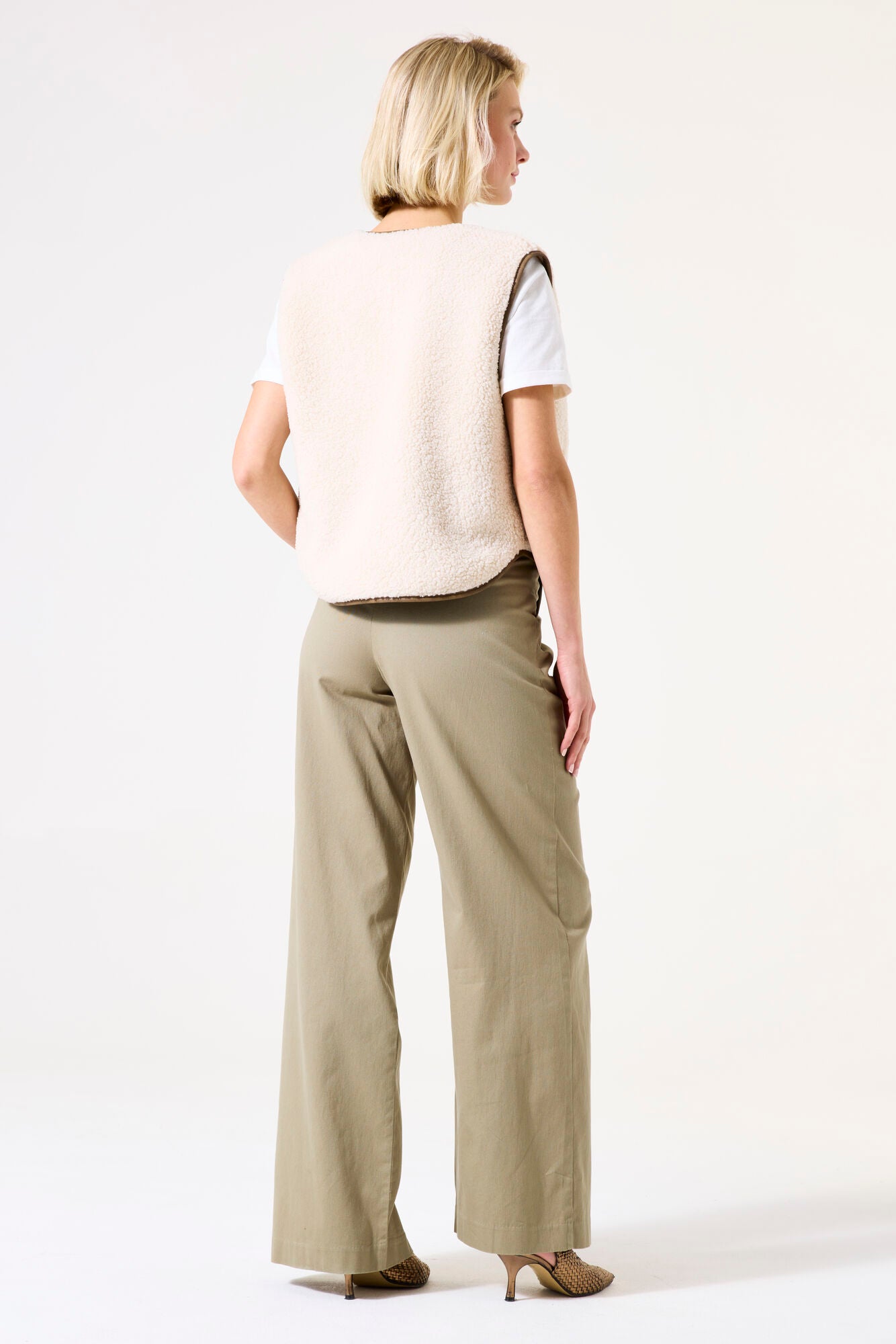 Soft Teddy reversible gilet | Garcia