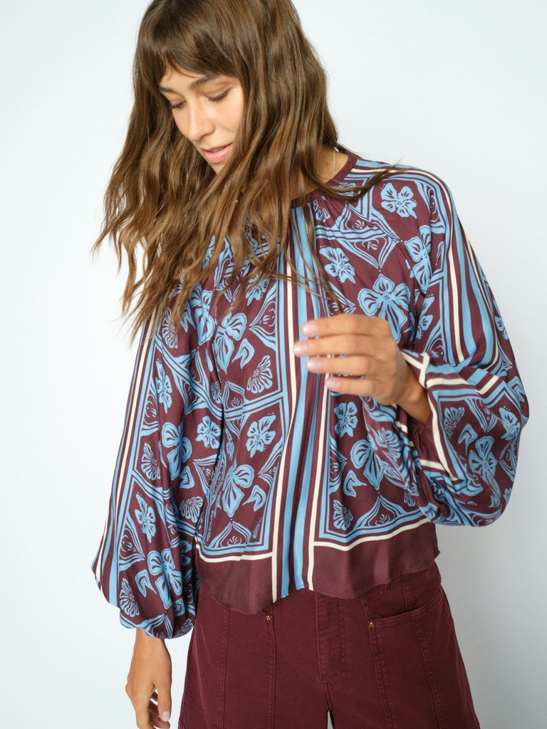 Milkey Linocut Blouse|Mos mosh