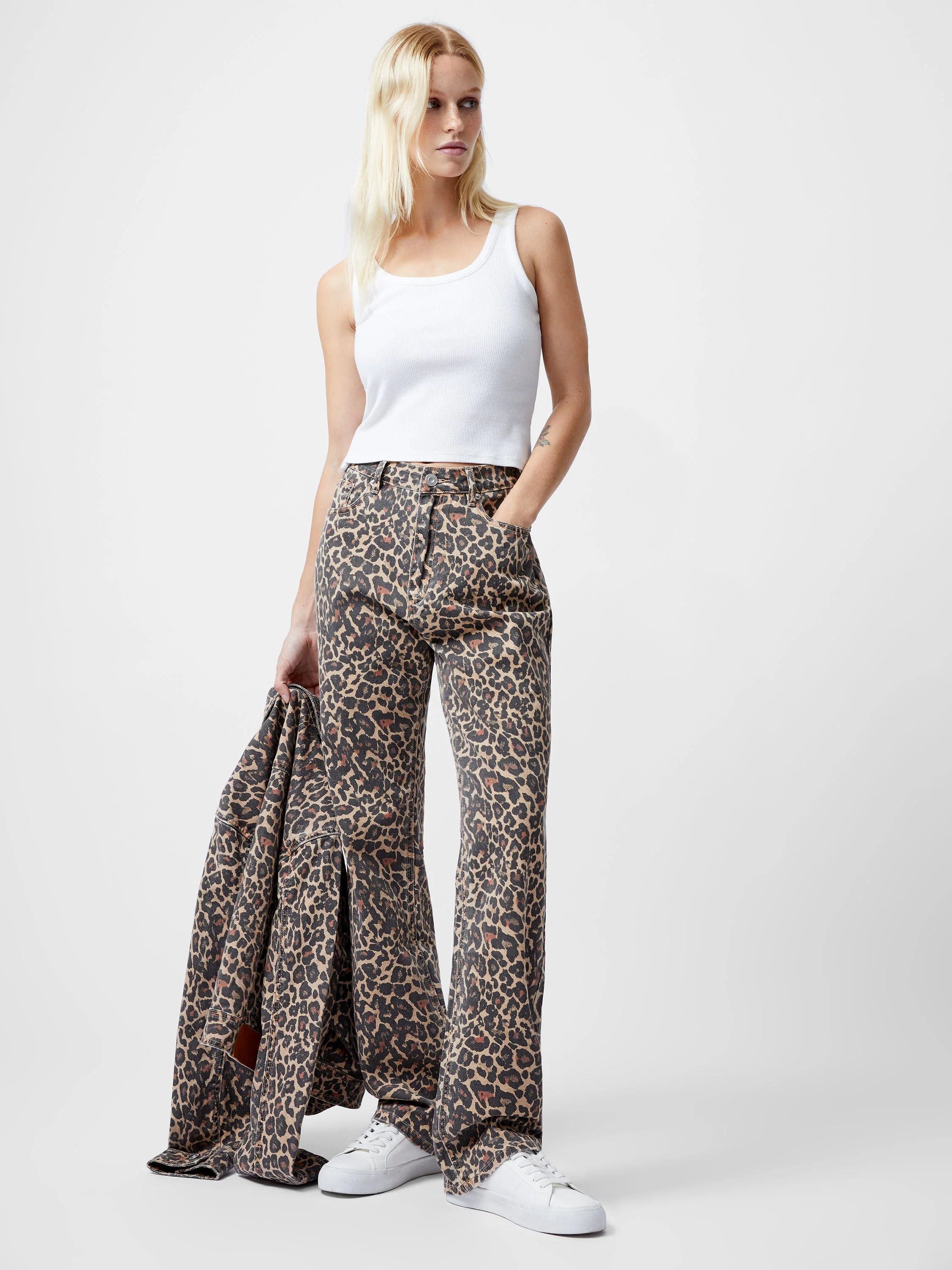 Charlie Leopard Straight Leg | French Connection
