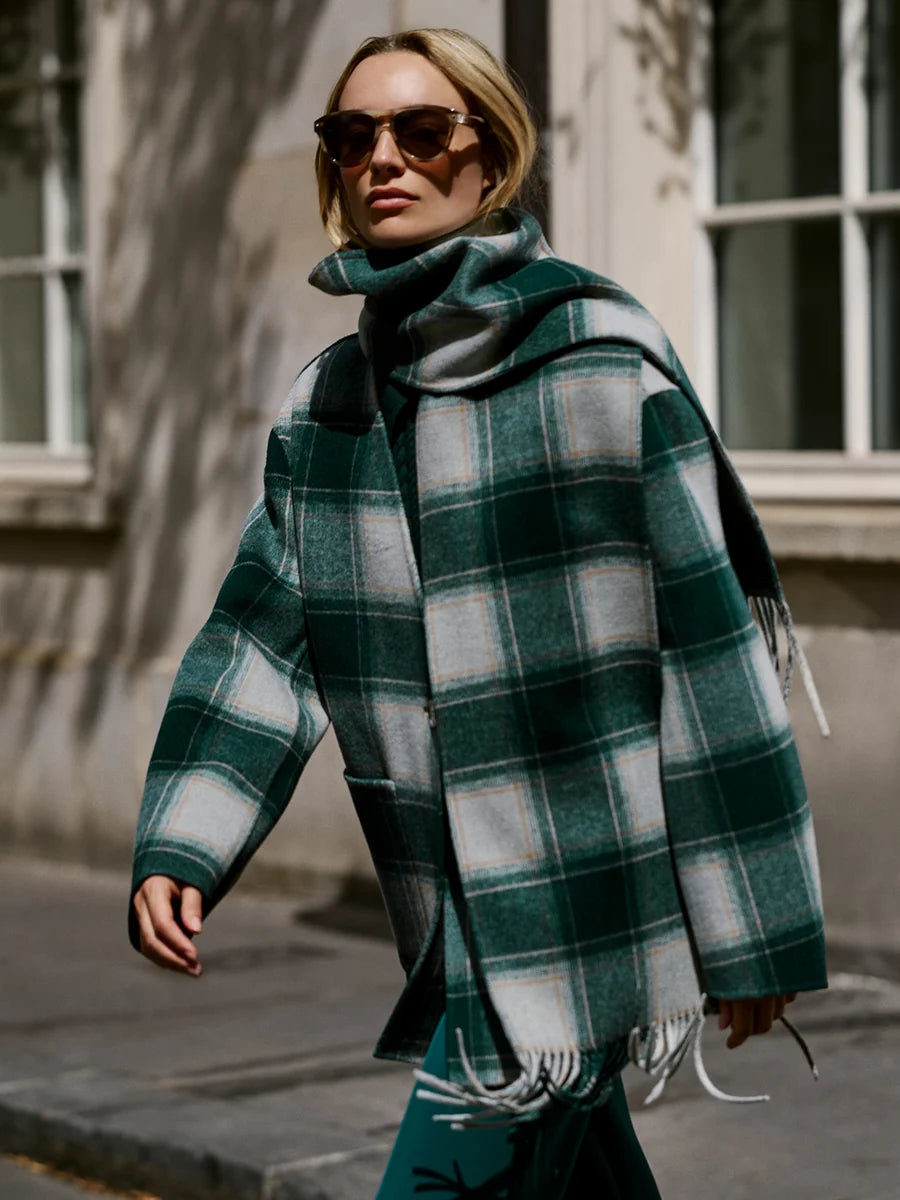 Alderton Check Scarf Coat | Varley