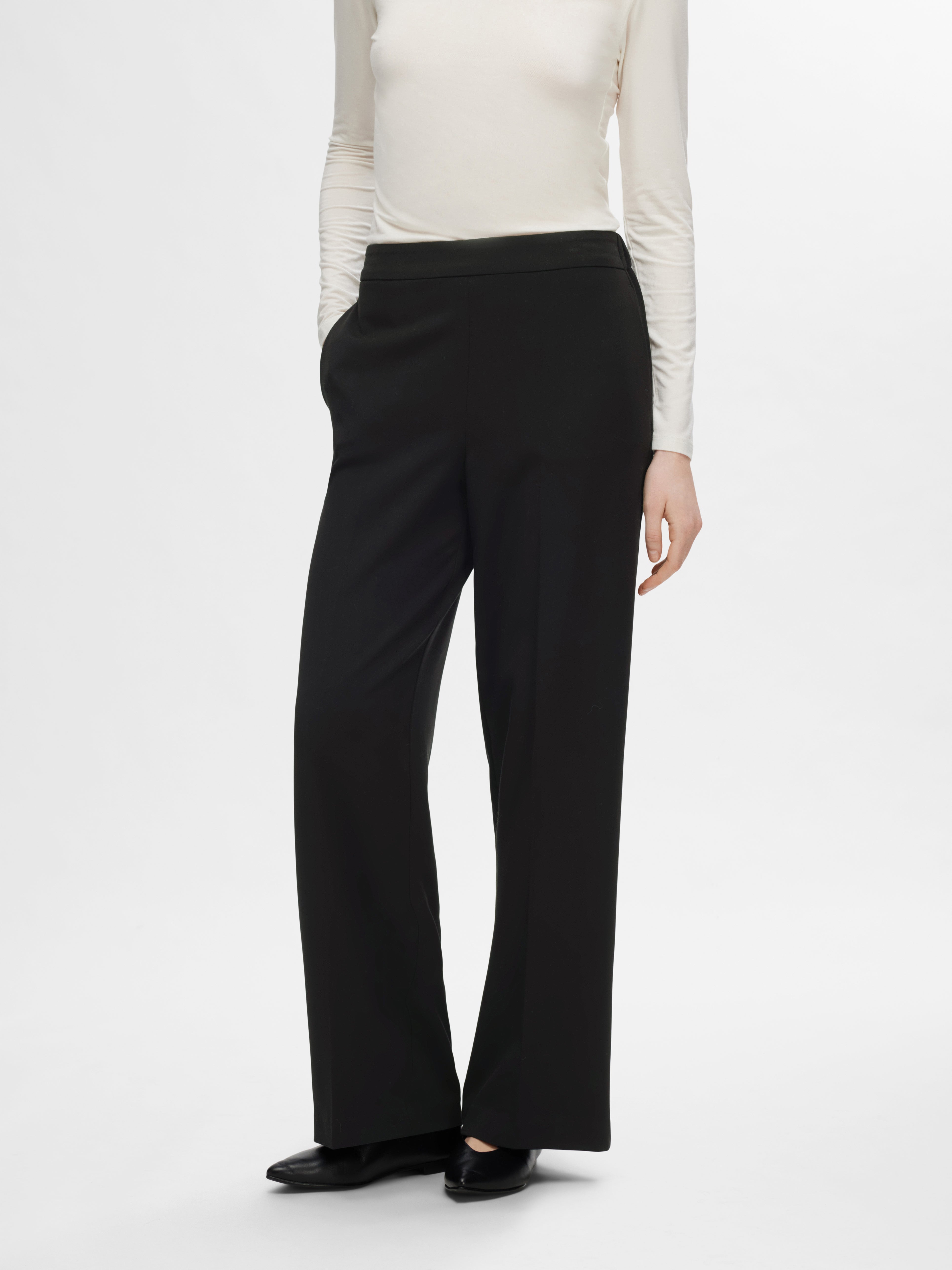 Emma Tara Wide Pants Black | Selected Femme