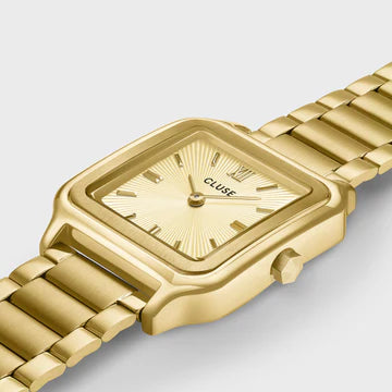 Gracieuse Watch Sunray Textured, Gold Colour | Cluse