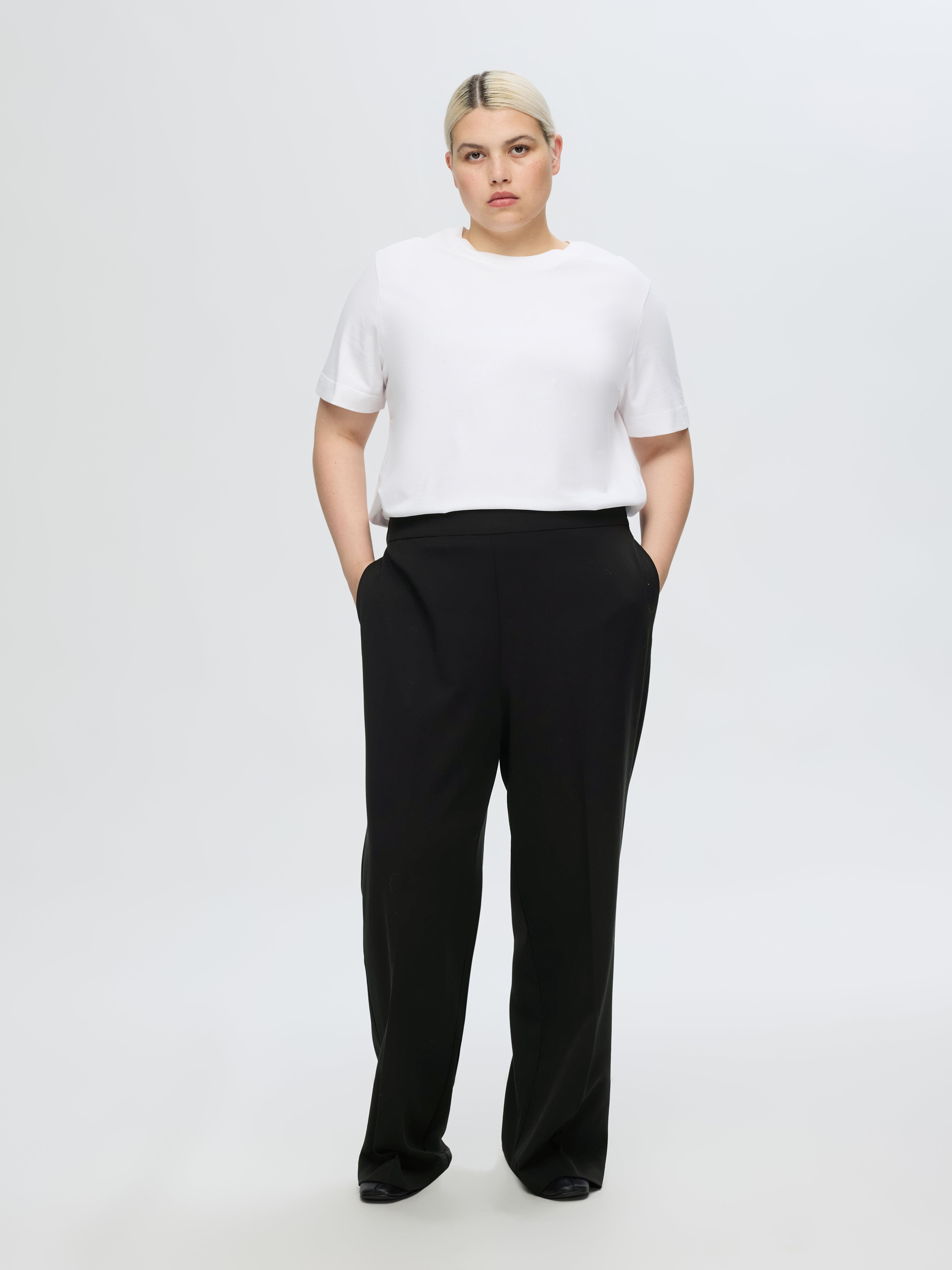 Emma Tara Wide Pants Black | Selected Femme