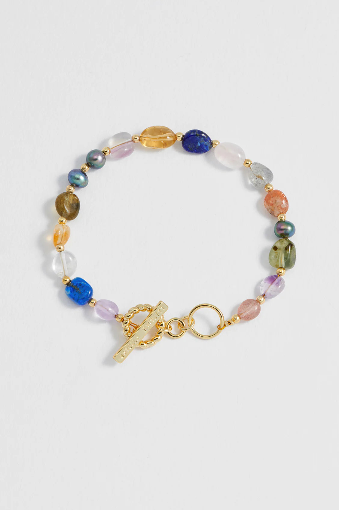 Multi beaded Tbar bracelet | Estella Bartlett