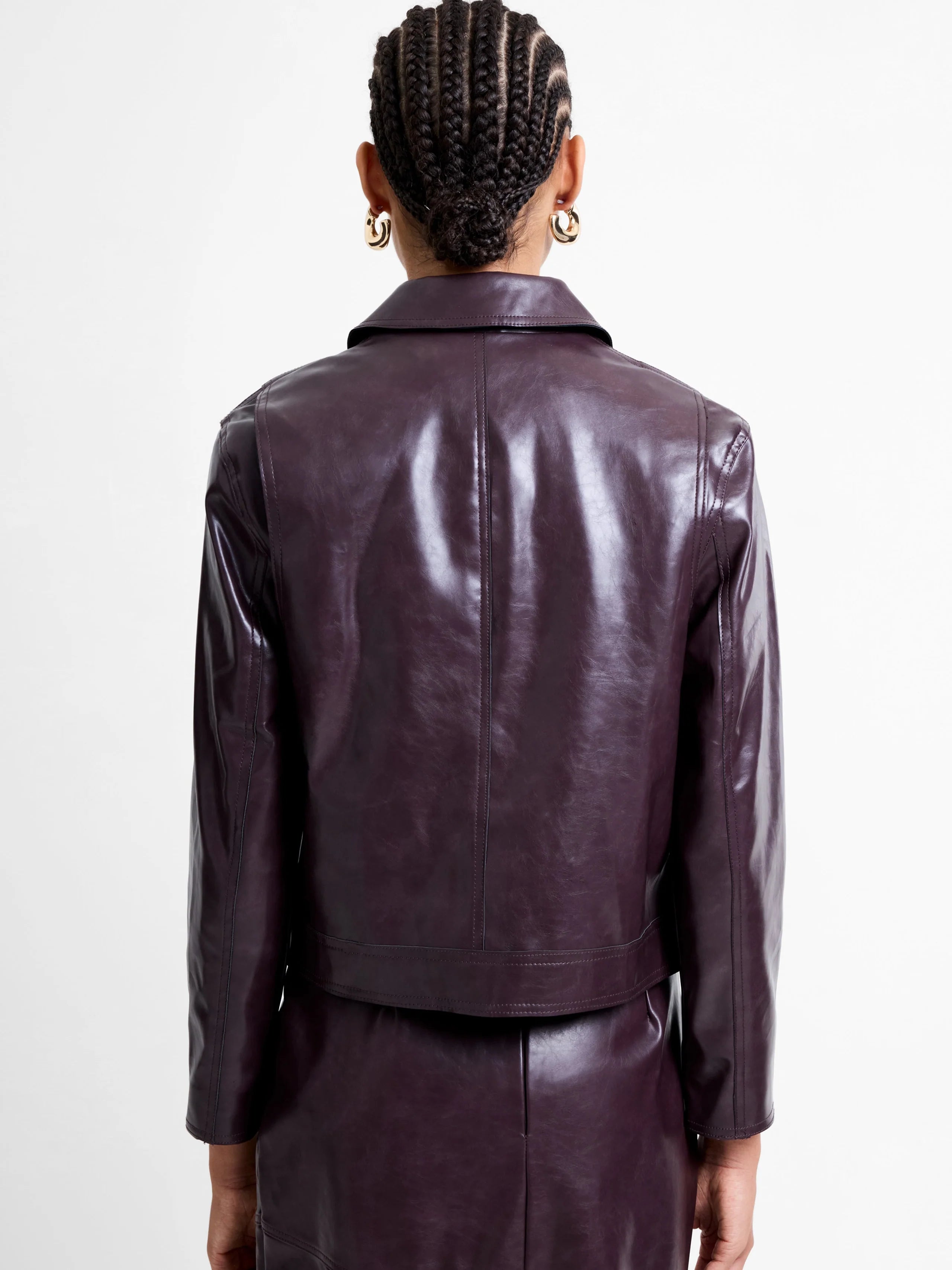 Kayleigh PU Bomber Jacket | French Connection