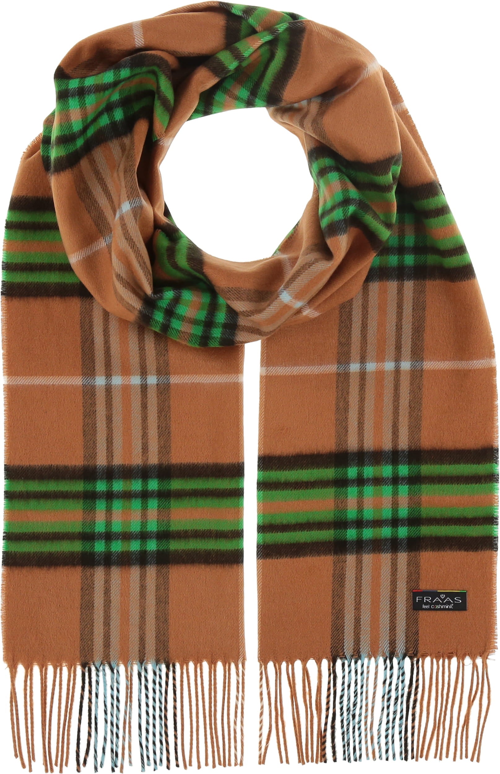 Scarf 625391 Camel Green | Fraas