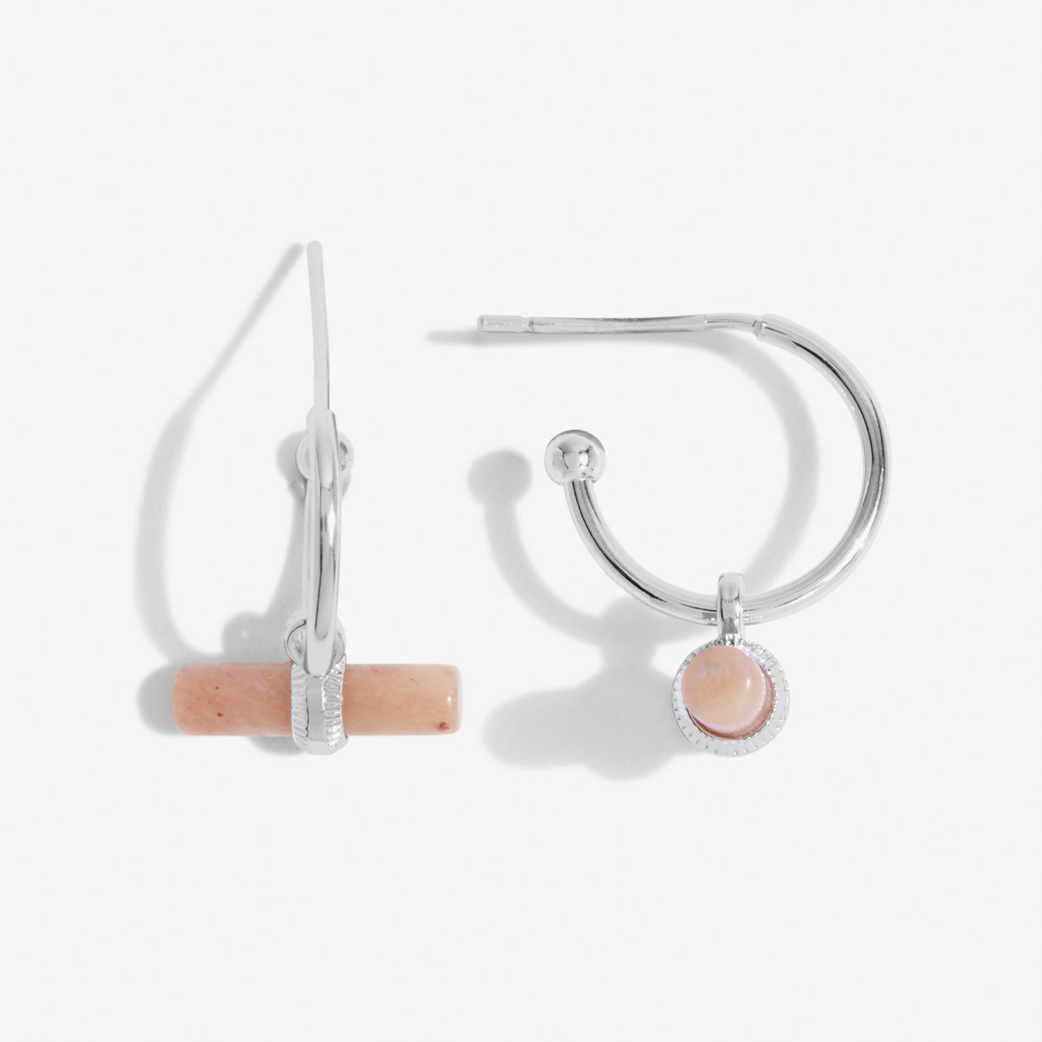 Aura rhodochrosite bar earrings | Joma
