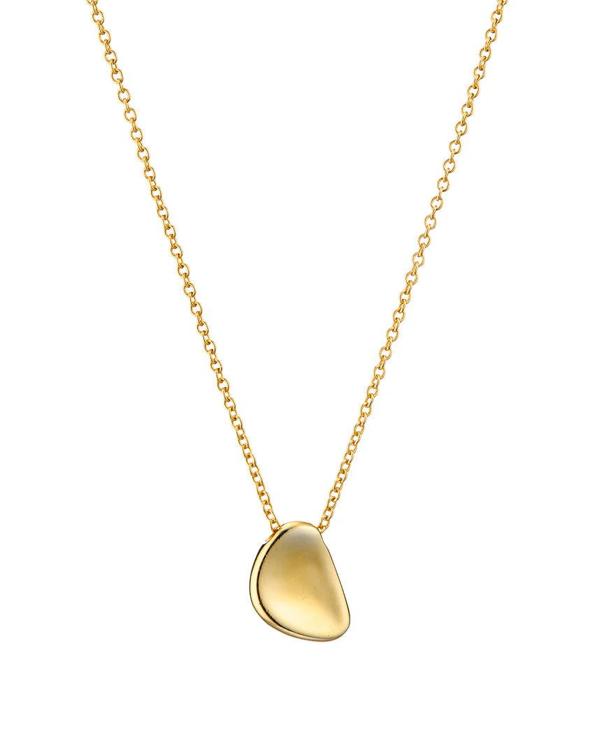 Gold pebble pendant | Mary K