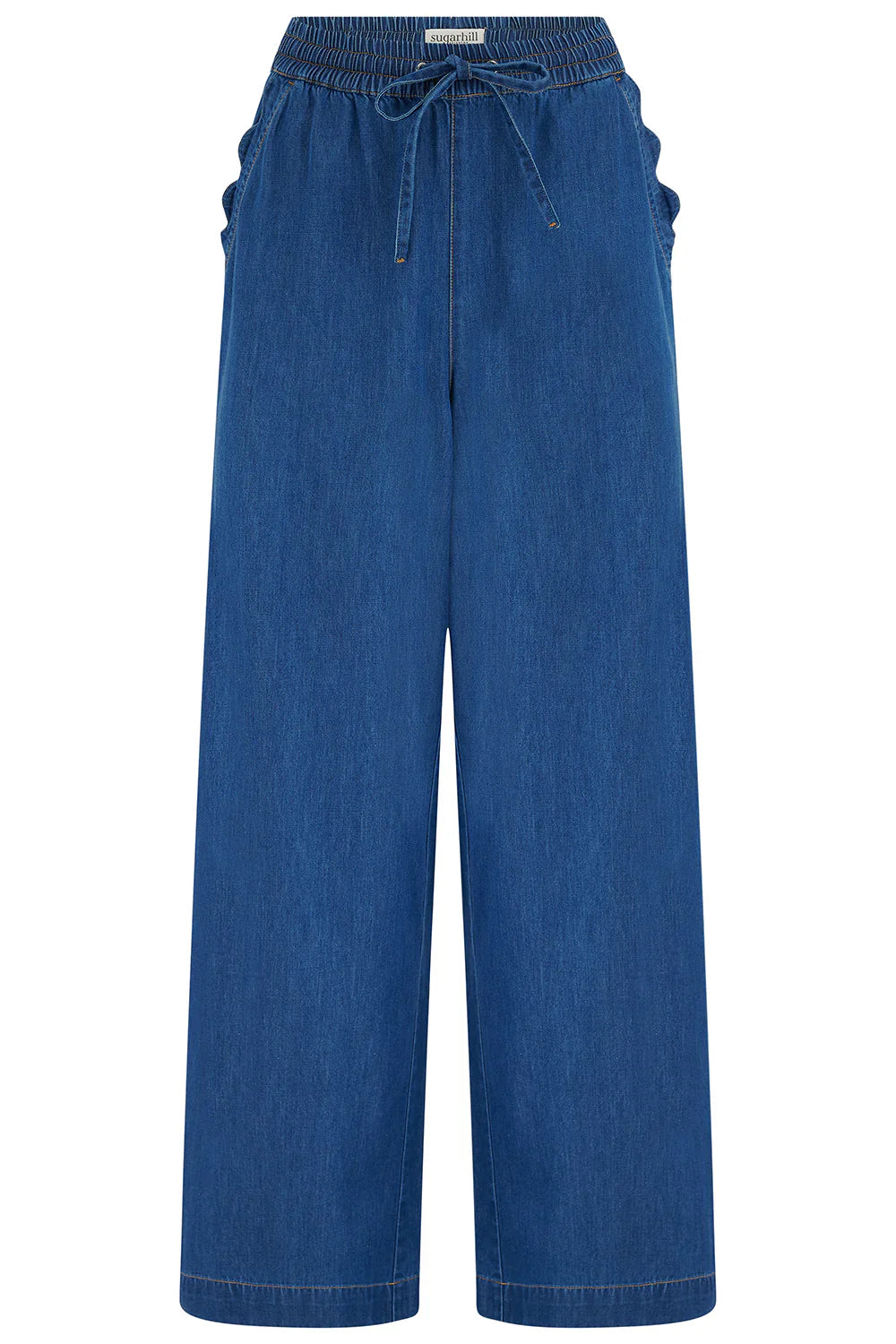 Megan Scalloped Trousers|Sugarhill