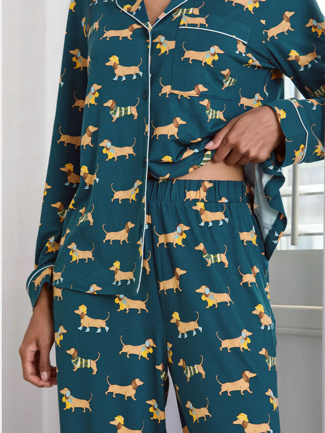Chelsea Peers| Sausage Dog print PJs
