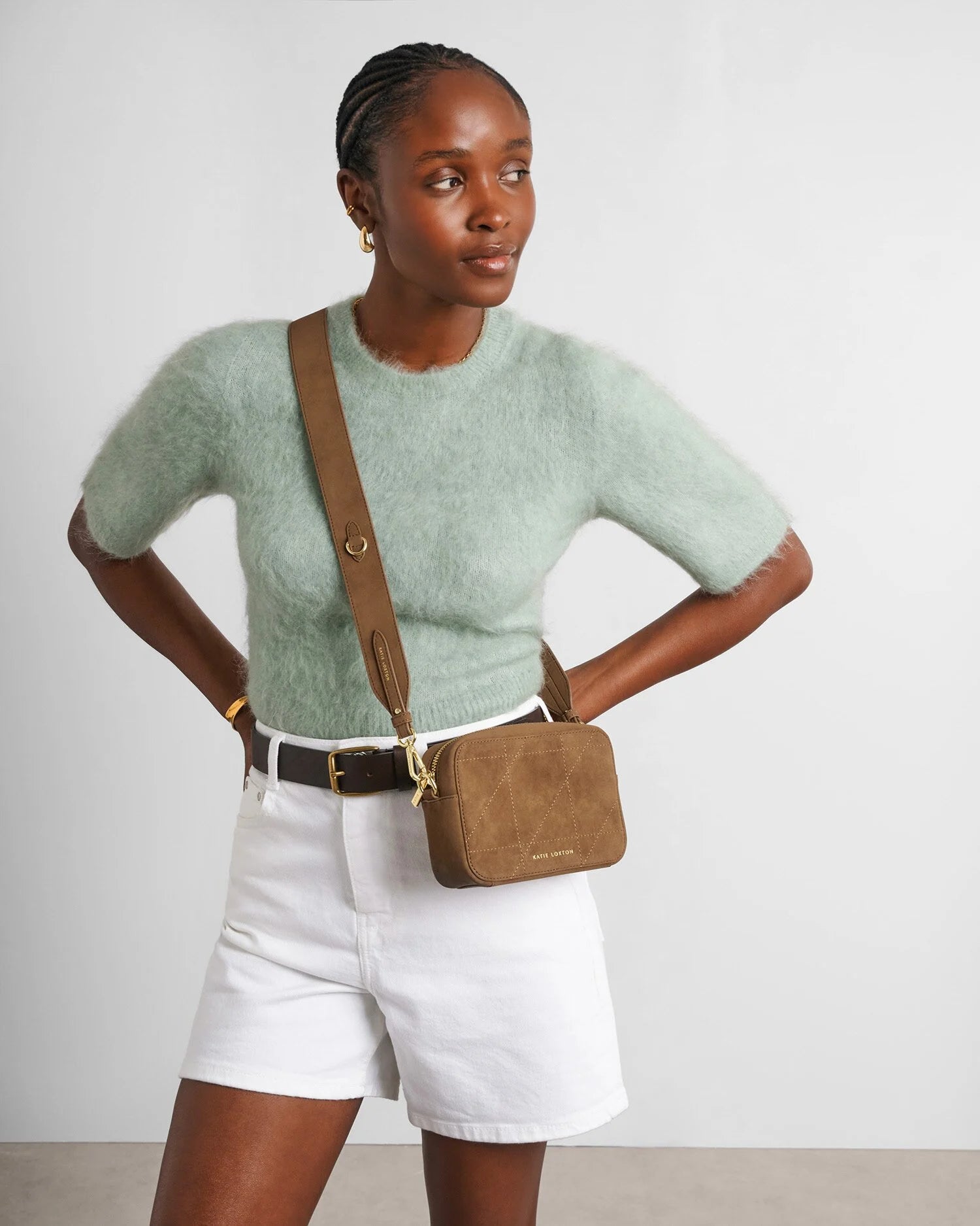 Avery Small Crossbody Suede | Katie Loxton