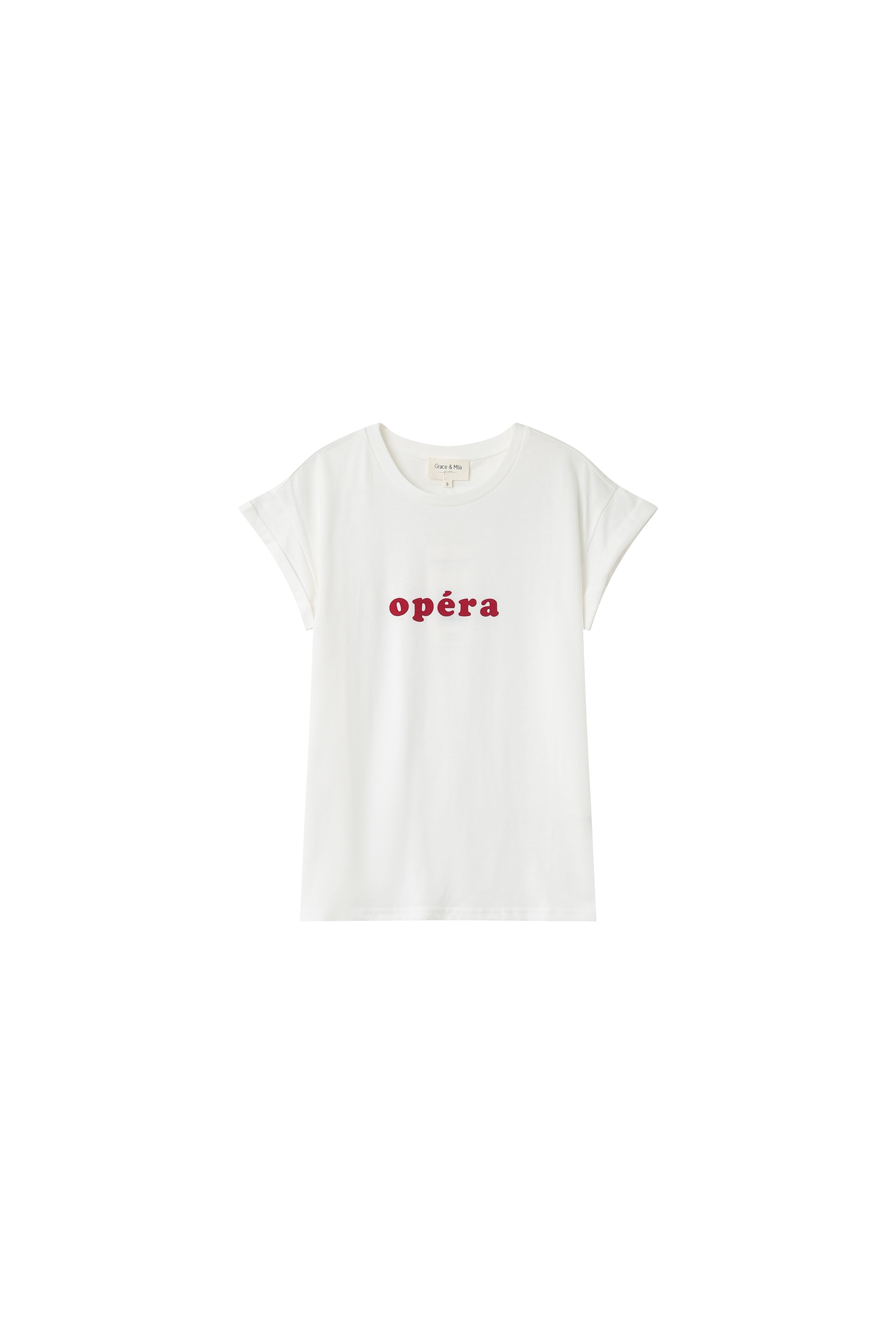 Noodle white and red tshirt | Grace & Mila