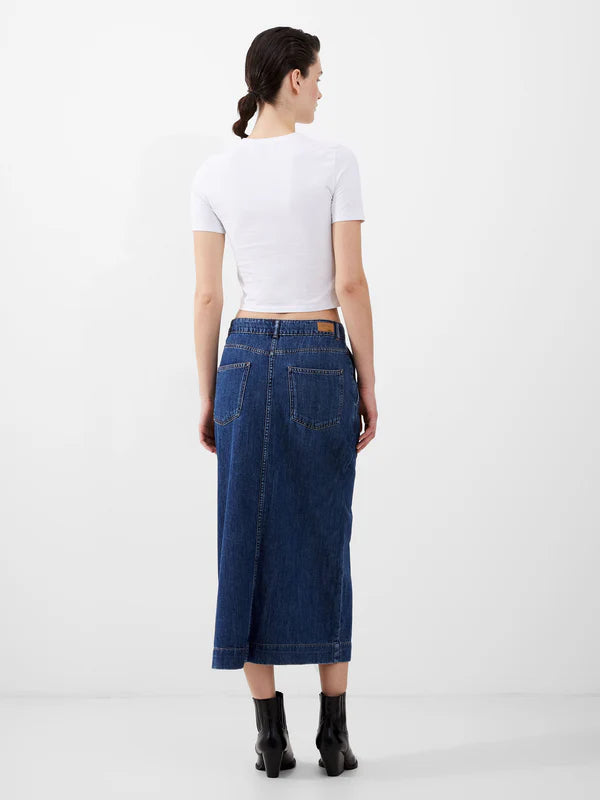 Denim skirt with slit | French Connection