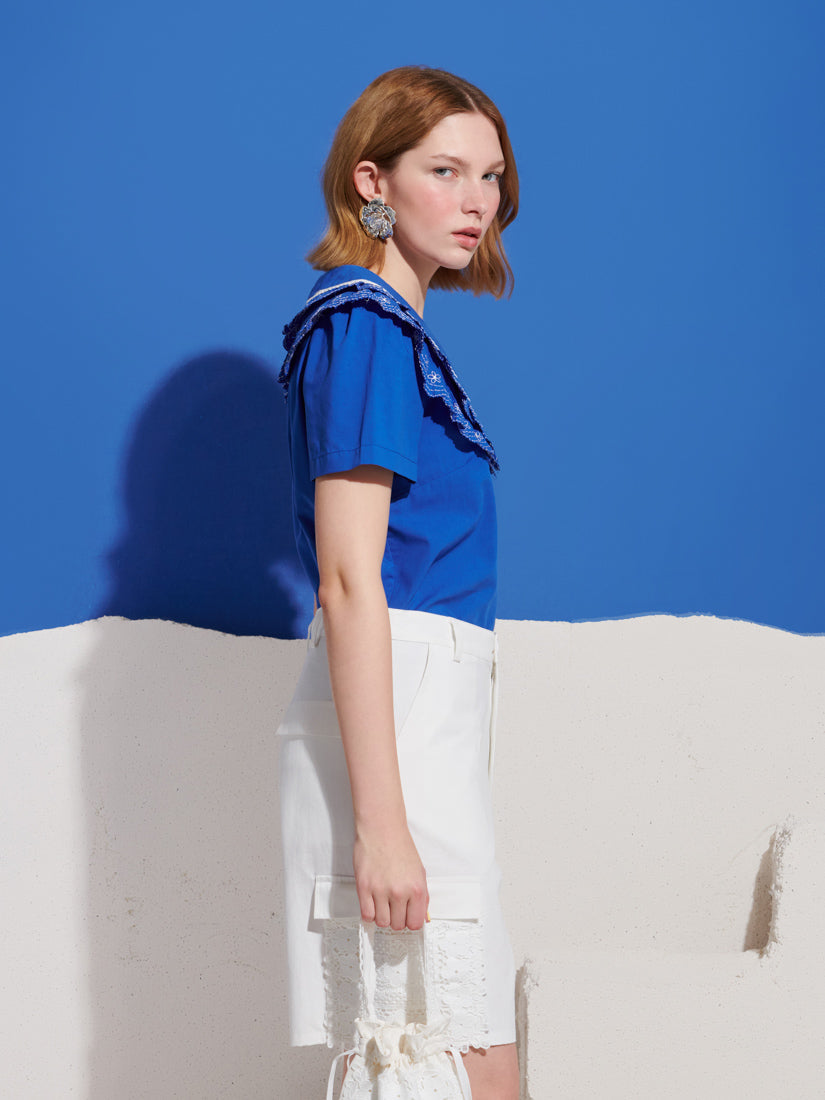 Aegean Trim Blouse | Sister Jane