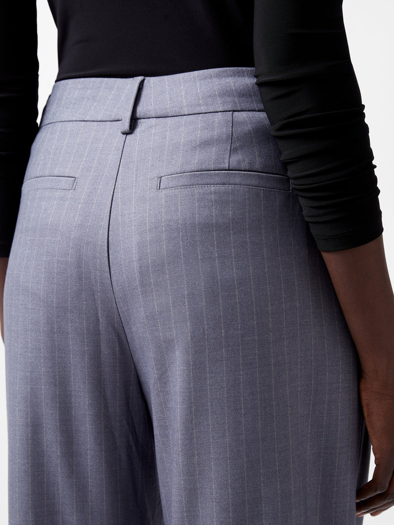 Grey Pinstripe Trousers | French Connection