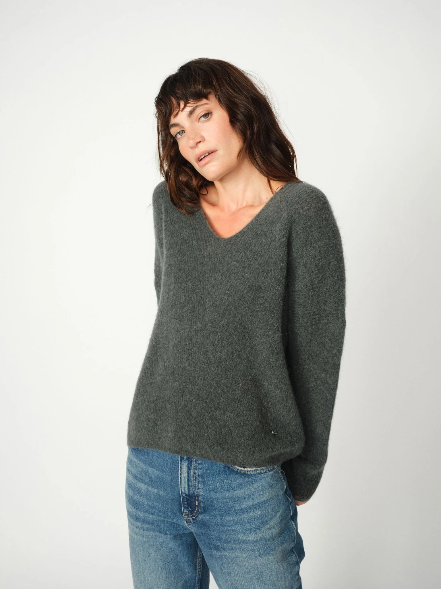 Thora V Neck Knit | Mos Mosh