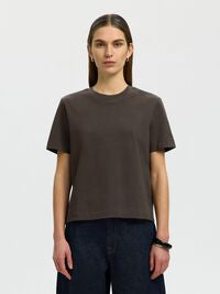 Delicioso Brown Boxy-T|Selected