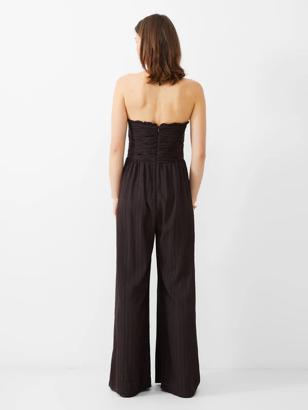 Bonny pleated strappy halterneck jumpsuit| French Connection
