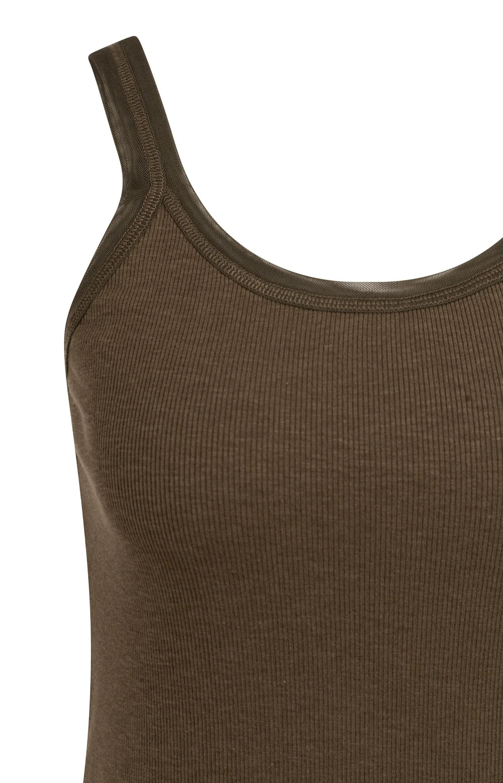 Brown Vest with Mesh |Yaya