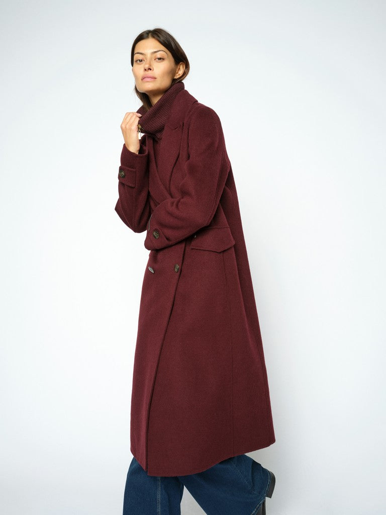 Alva Loisa Mock Neck Coat | Mos Mosh