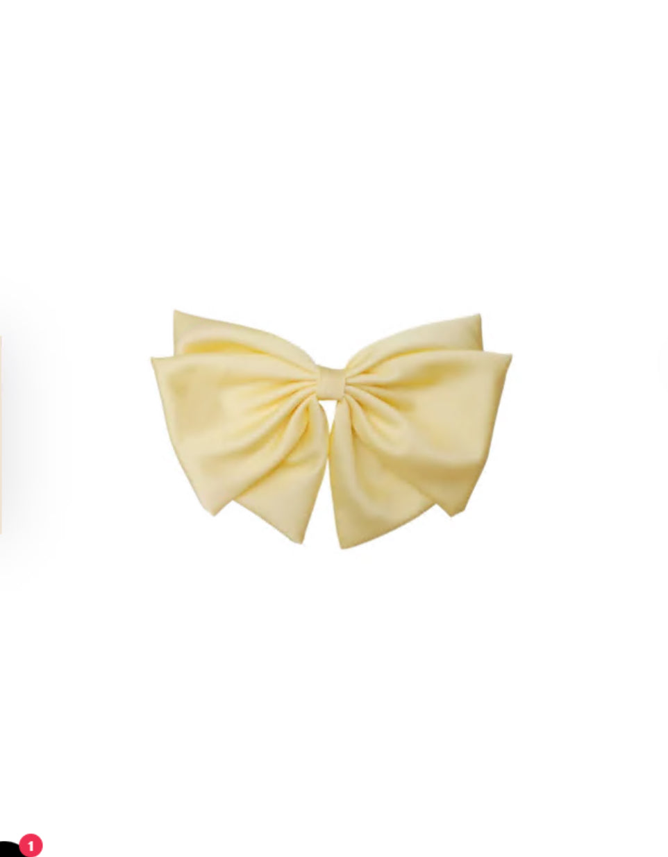 Ina Satin Bow Yellow | Black Colour