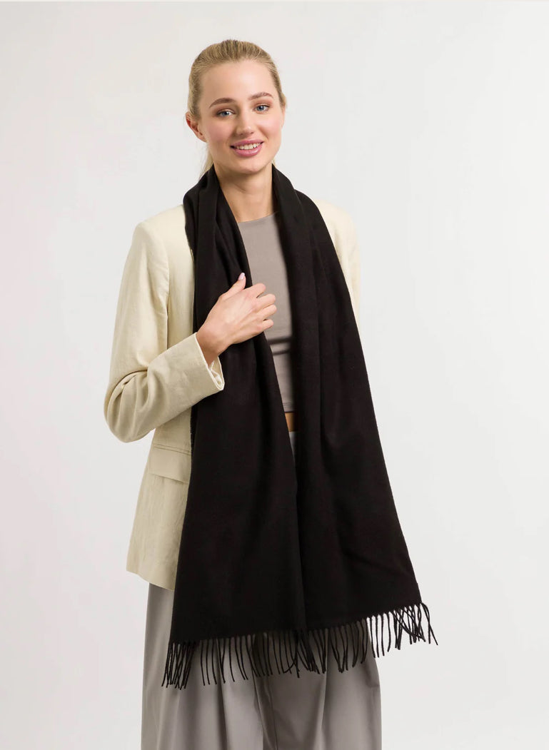 Black CASHMINK SCARF | Fraas 625199 990