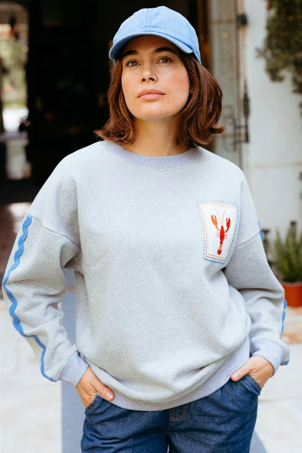 Eadie grey Sweatshirt | Sugarhill Brighton