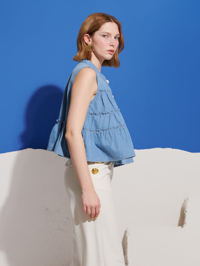 Kasos Denim Top | Sister Jane