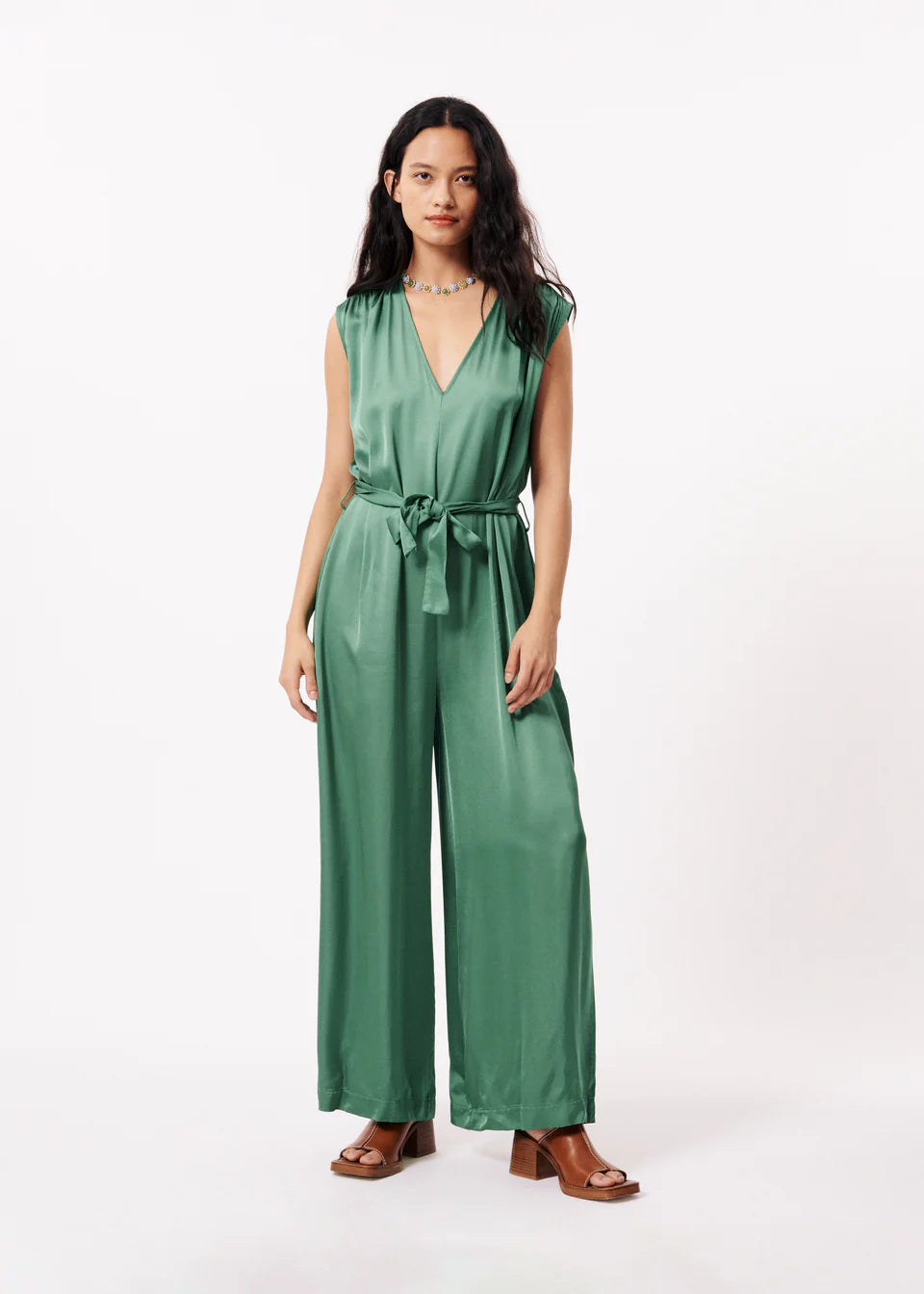 Cadia Green Jumpsuit | Frnch