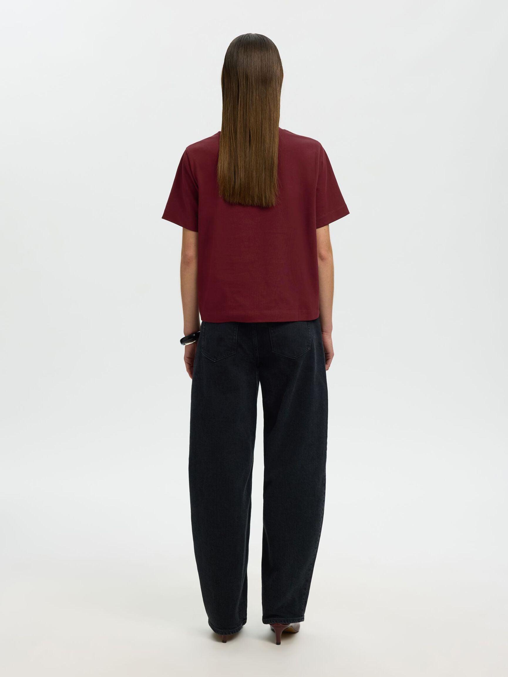 Boxy Tawny Port Tee|SLF