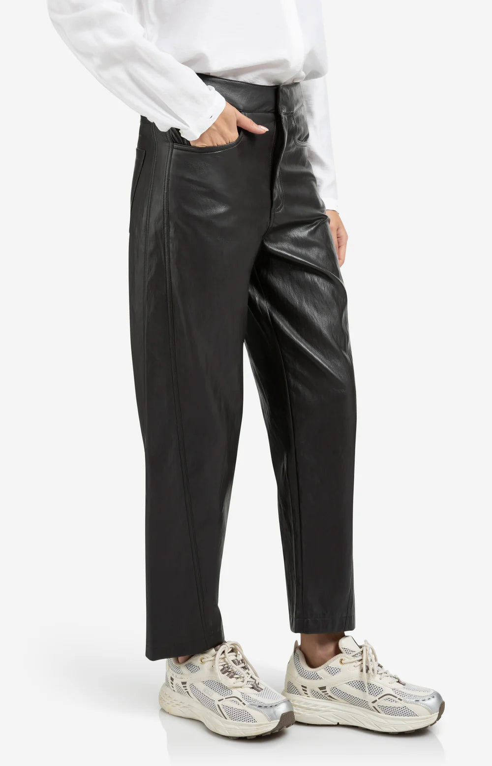 Faux Leather Trouser | YAYA