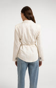 Woven Pinstripe Blazer| Yaya
