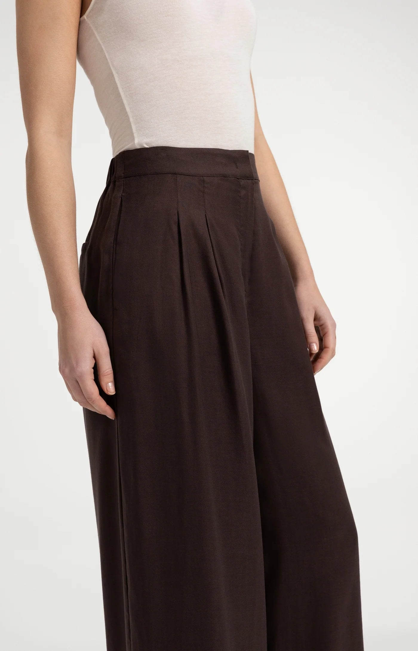 Woven Wide Leg Trousers | Yaya