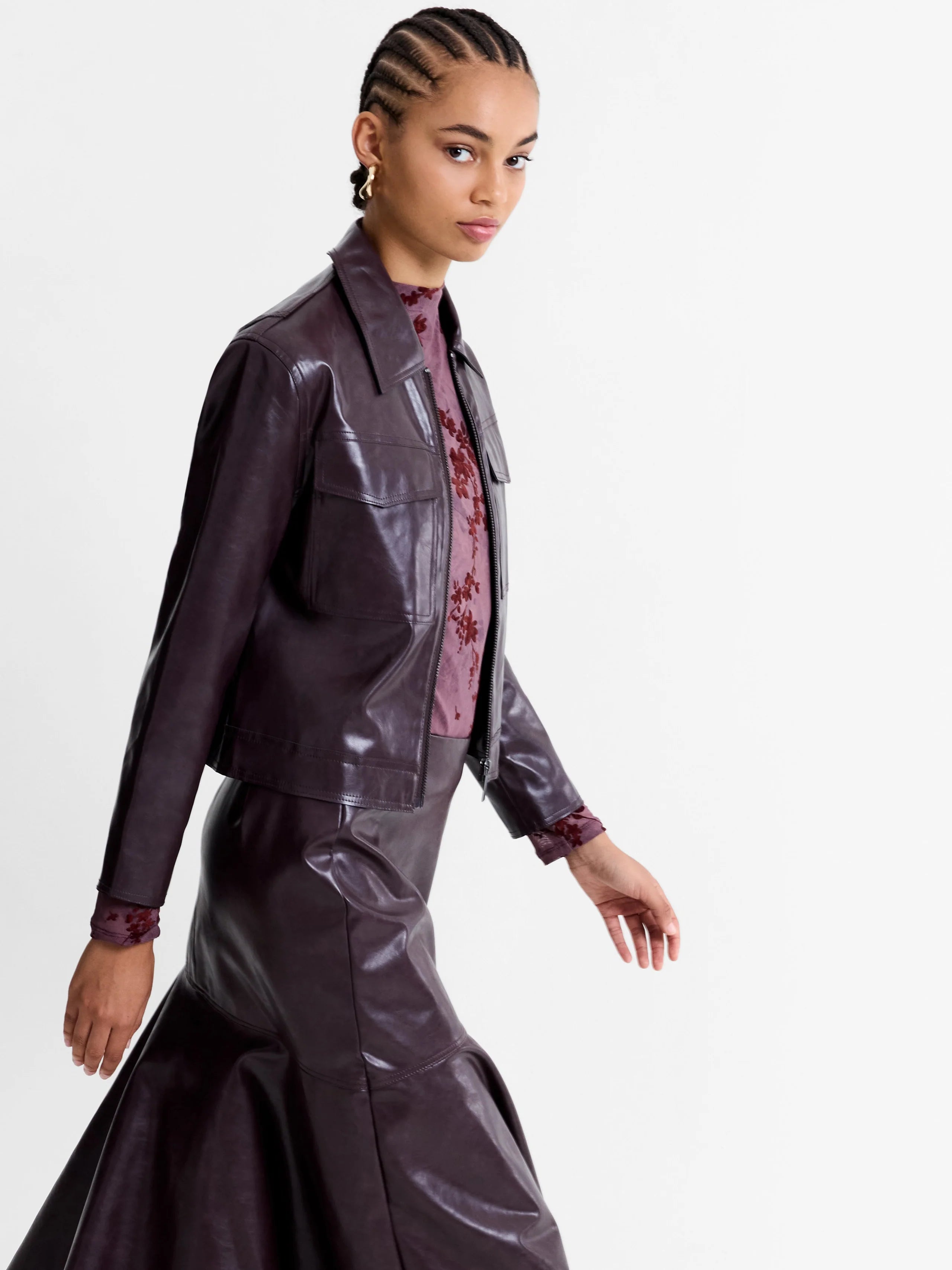 Kayleigh PU Bomber Jacket | French Connection