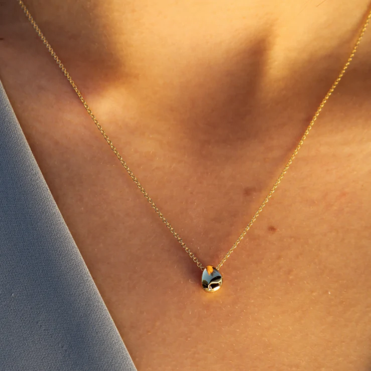Gold nugget necklace | Mary K