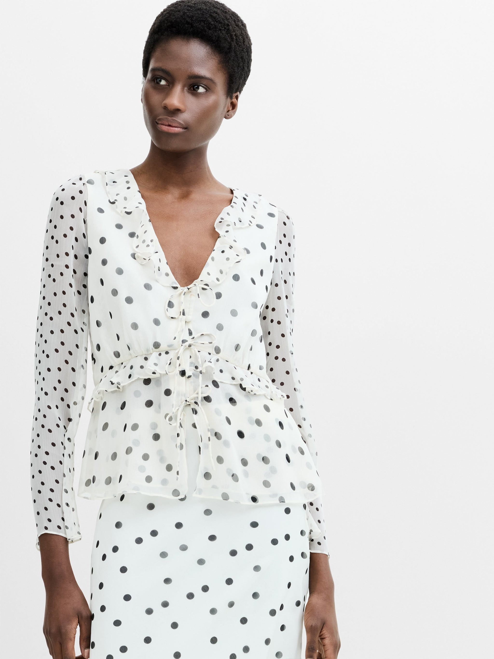 Valeria Chiffon Top|French Connection